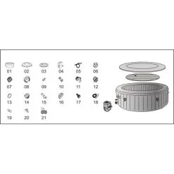 Bestway Lay-Z-Spa Hollywood Opblaasbare Jacuzzi - 4 Tot 6 Personen -winkel in tuinmeubelen 1651659151 3 600