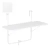 Mica Decorations Balkontafel Wit - 88 × 51,5 × 67 Cm -winkel in tuinmeubelen 1655804100 1 600