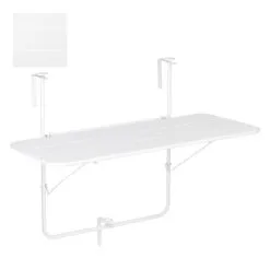 Mica Decorations Balkontafel Wit - 88 × 51,5 × 67 Cm