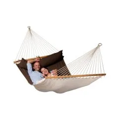 LA SIESTA Hangmat Alabama Kingsize Outdoor - Arabica -winkel in tuinmeubelen alabama arabica quilted kingsize spreader bar hammock 1609770135 486 600