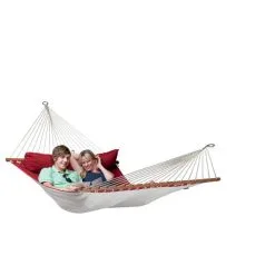 LA SIESTA Hangmat Alabama Kingsize Outdoor - Rood -winkel in tuinmeubelen alabama red pepper quilted kingsize spreader bar hammock 1609770132 431 600