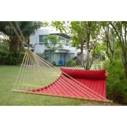 LA SIESTA Hangmat Alabama Kingsize Outdoor - Rood -winkel in tuinmeubelen alabama red pepper quilted kingsize spreader bar hammock 1609770132 435 600