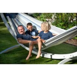 LA SIESTA Tweepersoonshangmat Brisa Outdoor - Lichtblauw -winkel in tuinmeubelen brisa sea salt double classic hammock outdoor 1609770120 147 600
