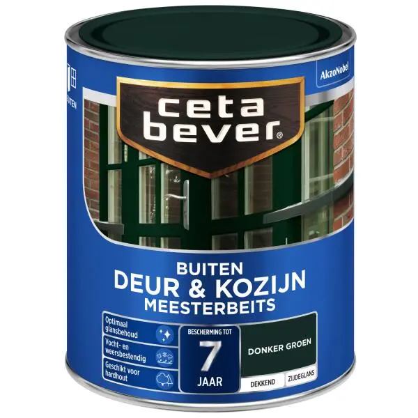 Cetabever Meesterbeits Deur & Kozijn Dekkend, Donkergroen - 750 Ml 3 Cetabever Meesterbeits Deur & Kozijn Dekkend, Donkergroen - 750 Ml