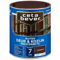 Cetabever Meesterbeits Deur & Kozijn Dekkend, Roodbruin - 750 Ml