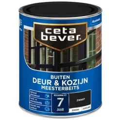 Cetabever Meesterbeits Deur & Kozijn Dekkend, Zwart - 750 Ml