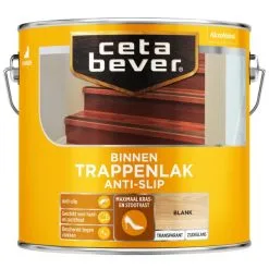 Cetabever Trappenlak Transparant Anti-slip, Blank - 2,5 L