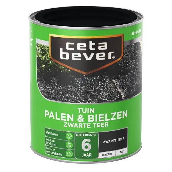 Cetabever Tuinbeits Palen & Bielzen Zwarte Teer, Zwarte Teer - 750 Ml 3 Cetabever Tuinbeits Palen & Bielzen Zwarte Teer, Zwarte Teer - 750 Ml