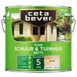 Cetabever Tuinbeits Schuur & Tuinhuis Transparant, Blank - 2,5 L
