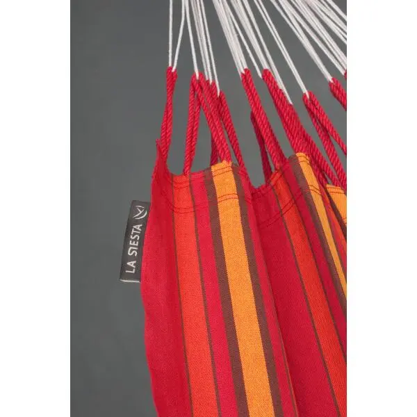 LA SIESTA Tweepersoonshangmat Currambera - Kersenrood 4 LA SIESTA Tweepersoonshangmat Currambera - Kersenrood - Afbeelding 2