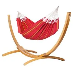 LA SIESTA Tweepersoonshangmat Currambera - Kersenrood 13 LA SIESTA Tweepersoonshangmat Currambera - Kersenrood -winkel in tuinmeubelen currambera cherry cotton double classic hammock 1609770125 254 600