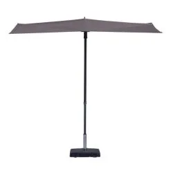 Madison Parasol Sun Wave 270 × 150 Cm - Taupe