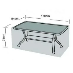 Hoes Voor Tuintafel Rechthoekig - 170 × 94 × 71 Cm