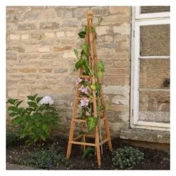 Obelisk In Hout - 150 Cm