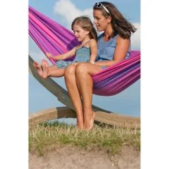 LA SIESTA Eénpersoonshangmat Orquídea - Paars 8 LA SIESTA Eénpersoonshangmat Orquídea - Paars -winkel in tuinmeubelen orqudea purple cotton single classic hammock 1609770119 124 600