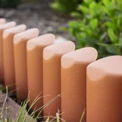 Tuinafboording Terracotta 2,5 M - Set Van 10 Stuks 9 Tuinafboording Terracotta 2,5 M - Set Van 10 Stuks -winkel in tuinmeubelen palissade afboording 25m 1484062290 2 600