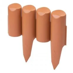 Tuinafboording Terracotta 2,5 M - Set Van 10 Stuks 10 Tuinafboording Terracotta 2,5 M - Set Van 10 Stuks -winkel in tuinmeubelen palissade afboording 25m 1484062290 3 600