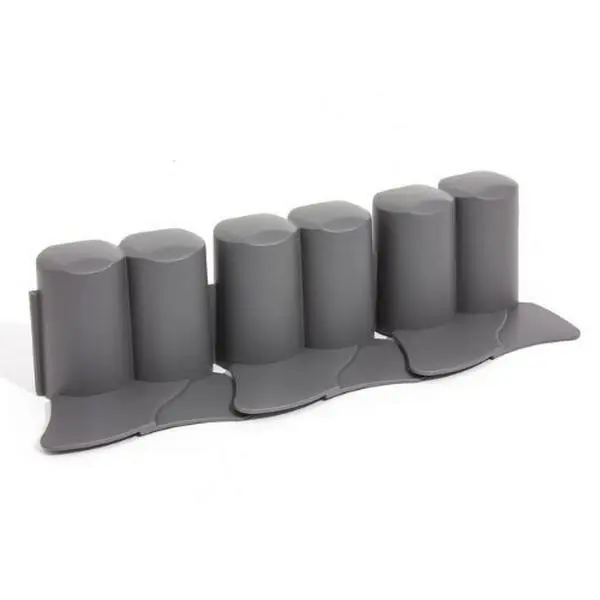 Palissade Met Rand Grijs - 3 Meter - Set Van 8 Stuks 5 Palissade Met Rand Grijs - 3 Meter - Set Van 8 Stuks - Afbeelding 3