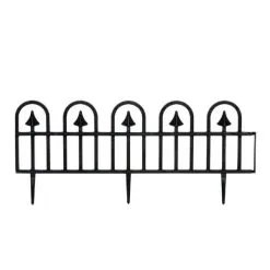 Verdemax Tuinafboording Kunststof Zwart 390cm