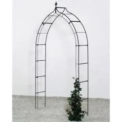 Rozenboog Gotiek - Zwart 120 × 30 × 248 Cm