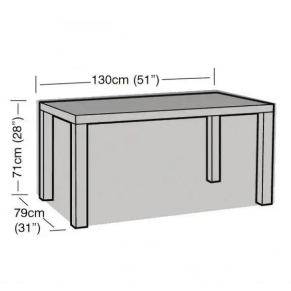 Hoes Voor Tuintafel Rechthoekig - 130 × 79 × 71 Cm 6 Hoes Voor Tuintafel Rechthoekig - 130 × 79 × 71 Cm - Afbeelding 4
