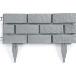 Verdemax Tuinboord Baksteenmotief - Ca. 170 Cm - Set Van 4 Stuks -winkel in tuinmeubelen tuinafboording baksteenmotief 17 m 1556568211 2 600