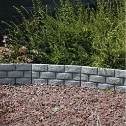 Verdemax Tuinboord Baksteenmotief - Ca. 170 Cm - Set Van 4 Stuks